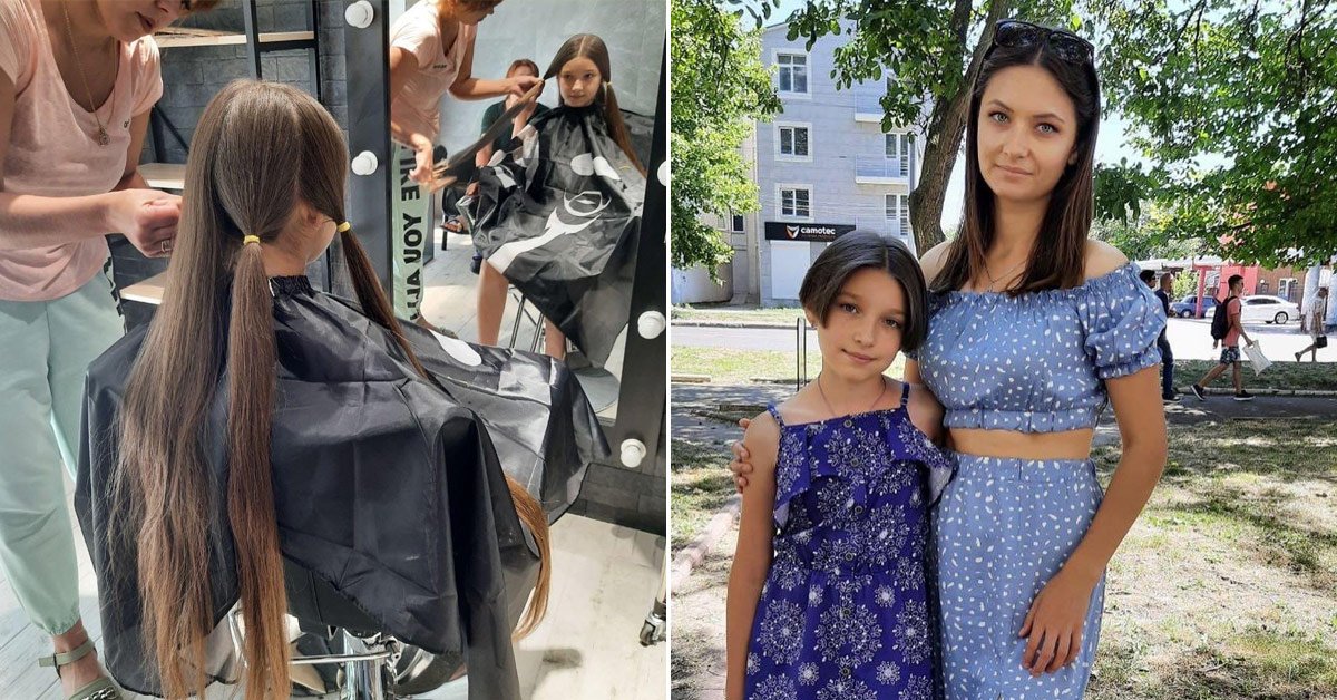 девочка продала волосы