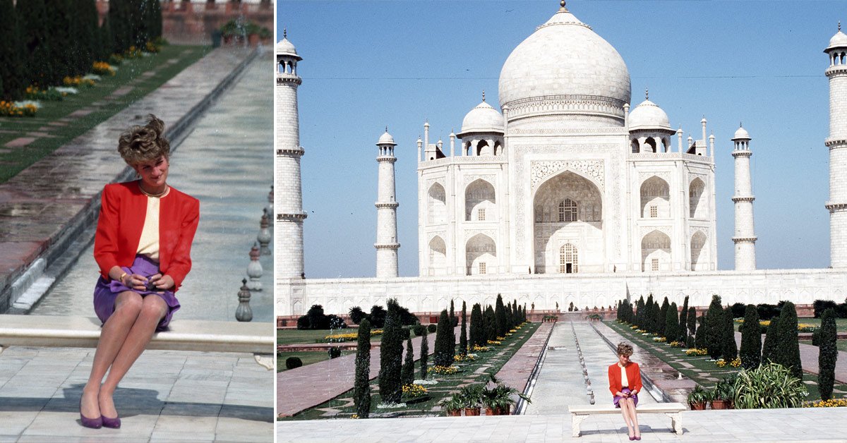 диана на фоне тадж-махала