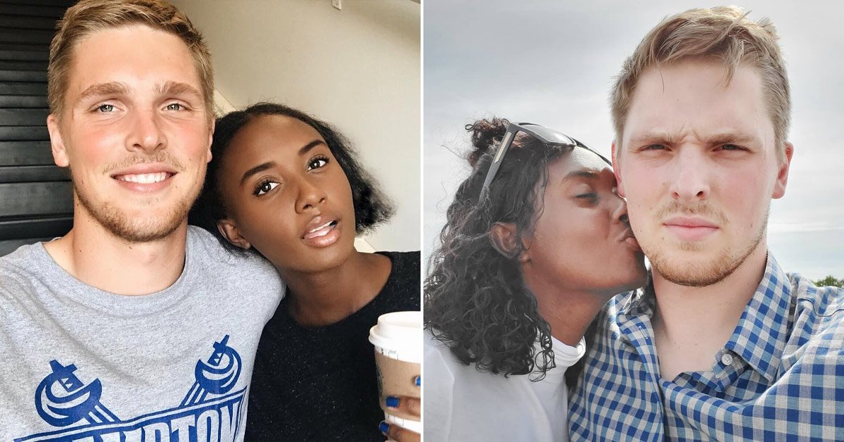 необычная молодая пара