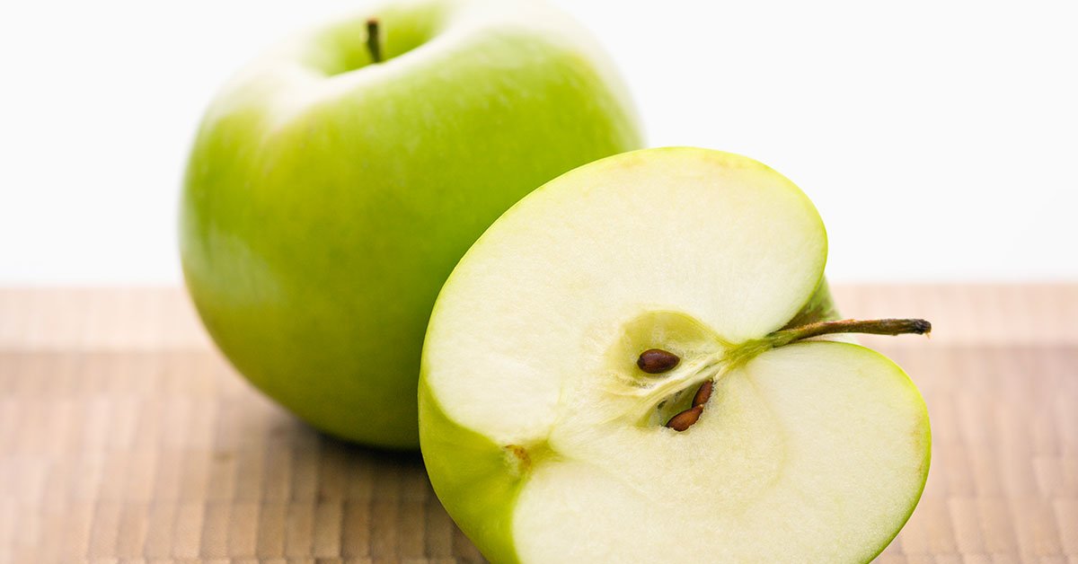 Разделить два яблока