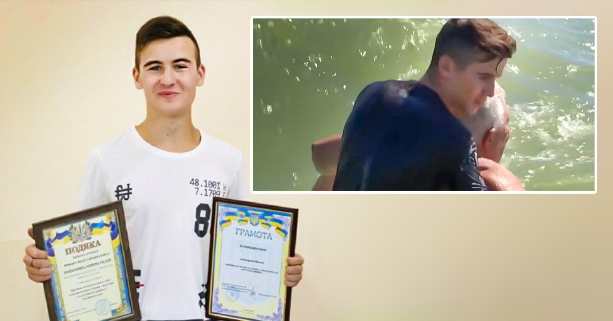 школьник спас мужчину