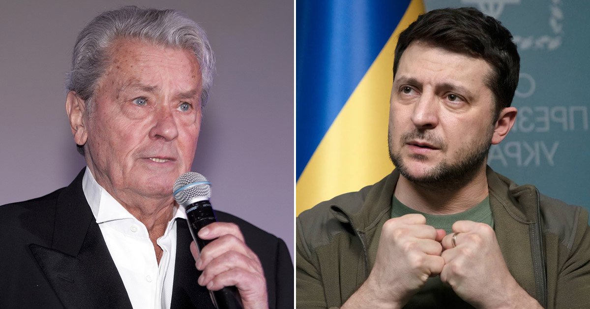 Зеленский и Ален Делон